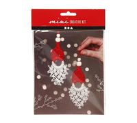 Kit de bricolage lutins de Noël en macramé, kit de bricolage avec matériel et instructions inclus