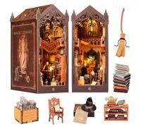 Kit de bricolage Magic World Book Nook, maison de poupée, kit miniature, en bois 3D, lumières LED, décoration cadeau, pour 14 ans et plus, adolescents et adultes