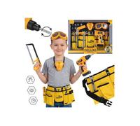 Kit de bricolage, outils d'atelier pour enfants, perceuse à piles, jouet éducatif 3+