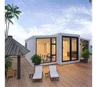 Kit de bricolage portable pour petite maison à vendre - Maison préfabriquée modulaire 2BR avec salle de bain et cuisine - Solution de vie compacte pour adultes