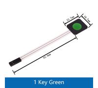 Kit de bricolage pour Ardu37Smart Car,1,2,3,4,5,6,7,8 touches,interrupteur à membrane,tableau matriciel,clavier,panneau de commande - Type 1 Key Green