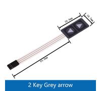 Kit de bricolage pour Ardu37Smart Car,1,2,3,4,5,6,7,8 touches,interrupteur à membrane,tableau matriciel,clavier,panneau de commande - Type 2 Key Grey arrow