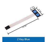 Kit de bricolage pour Ardu37Smart Car,1,2,3,4,5,6,7,8 touches,interrupteur à membrane,tableau matriciel,clavier,panneau de commande - Type 2 Key Blue