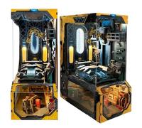 Kit de bricolage pour book nook atelier automobile - Garage mécanique de style Cyberpunk 3D, serre-livres fait à la main pour adulte