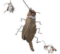 Kit de bricolage pour chat, cafard, chaton, cape, animal domestique, accessoires de costume pour chaton avec ailes et antenne pour chats et petits chiens (1 ensemble)