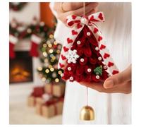 Kit De Bricolage pour Décorer Un Sapin Noël Suspendu à Une Voiture, Couronne Décorative, Expérience DIY Simple, Complet Sa Voiture Et Ses Projets, Cadeau Saison Les Fêtes(#B)