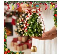 Kit De Bricolage pour Décorer Un Sapin Noël Suspendu à Une Voiture, Loisirs Créatifs Les Fêtes, Fournitures Créer Facilement des Décorations Noël, Créez Couronne Décorative Faite Maison(#A)