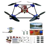 Kit de bricolage pour drone quadrirotor : un projet STEM unique avec moteur sans balais, flottement optique, lancement et atterrissage en un clic et rotation à 360 ° pour les amateurs de bricolage