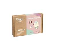 Jovi – Kit de bricolage pour aimants – Pâte durcissante à l'air libre, pas à pas, outils, peint