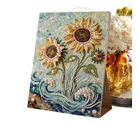 Kit de Bricolage pour Peindre des Perles - activités Artisanales avec Perles précieuses 3D, Motif et Papillon, kit Artistique pour débutants, Finition Brillante, mosaïque de Strass