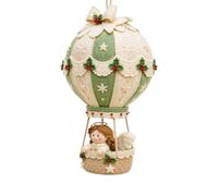 Kit de Bricolage pour Suspendre Une montgolfière de Noël : décoration Verticale 3D avec Père Noël, Bonhomme Neige et Rennes. Projet d'artisanat Fait Main à Assembler soi Suspension (One Size)