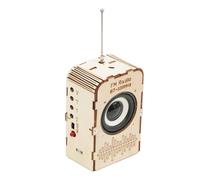 Kit de bricolage radio en bois, jouet physique et pratique, kit d'artisanat éducatif