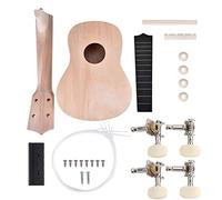 Kit de Bricolage ukulélé de 21 Pouces Le Corps Vide Blanc Peut être Peint Besoin pour Apporter Votre Propre Peinture l'instrument de Musique Fait à la Main