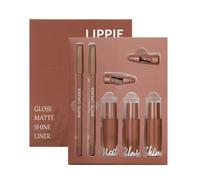 Kit De Brillant À Lèvres Et De Crayon À Lèvres | Rouge À De Longue Durée | Crayon Contour Des | Pour Les Femmes Et Les Filles Shopping D Affaires Scène Rendez Vous Rassembl