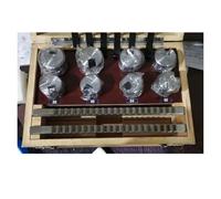 Kit de broche à rainure de clavette Jeu de 16 outils de brochage, bagues et cales, système métrique 12-30 HSS, outils de rainurage for machines CNC