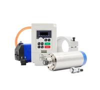 Kit de broche refroidie par eau ER16 1,5 kW 80 x 220 mm, précision 0,01 mm, variateur de fréquence 1,5 kW, support et pompe 75 W(QL-VFD,220/v)