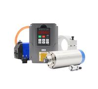 Kit de broche refroidie par eau ER16 1,5 kW 80 x 220 mm, précision 0,01 mm, variateur de fréquence 1,5 kW, support et pompe 75 W(HY-VFD,380/v)