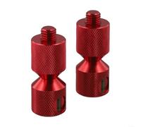 Kit de broches d'alignement de bride à deux trous avec niveau de positionnement dégradé, aluminium 6061 durci, pour précision pour alignement des brides ASME de 68 kg de 1,27 cm à 35,6 cm (rouge)