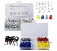 Kit de broches de connecteur WANDGU : Bornes électriques automobiles serties 1/1,5/1,8/2,2/2,3/2,5/2,8/3,5 mm, résistantes à la corrosion pour voitures, motos, camions et bateaux