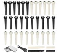Kit de broches de guitare, chevilles de rechange avec extracteur et selle, pièces d'instruments pour débutants, école, studio d'enregistrement, performance en direct, maison, concert, scène, couleur