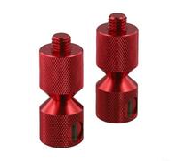 Kit de broches de localisation de bride robuste de 3,8 cm à deux trous en aluminium pour alignement de tuyaux ASME 6061, équipement industriel professionnel, noir et rouge (rouge, 2 pièces)