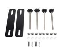 Kit de broches de montage pour planche de traction, kit universel de montage pour planche de récupération avec un écartement de trou de 4,72 à 6,69 pouces, en acier revêtu par poud