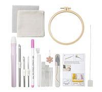 Kit de broderie à aiguille à poinçonner pour débutant réglable