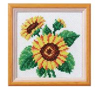 Kit de broderie au point de croix Motif tournesol