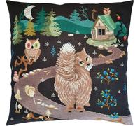 Kit de broderie au point de croix RTO "Be my guest, Cat ", 40x40cm