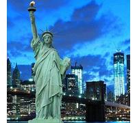 Kit de Broderie au point de croix Statue de la Liberté 16x20 pouces DIY Pour adulte salon chambre débutant 11CT pré-imprimé Kit Canevas Complet décoration