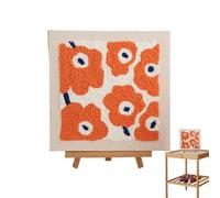 Kit de broderie avec poinçon - Kits de décoration de tapis avec mèches faciles, kit complet d'attaches pour tapis, convient aux débutants | Kit d'aiguilles de broderie