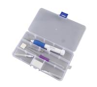 Kit de Broderie avec Stylos à Poinçonner, Poignée TPR, Aiguilles et Enfileur, Set d'Outils pour Débutants