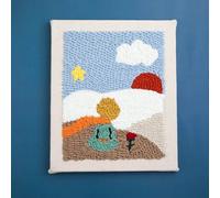 Kit De Broderie Carré Scenic Pour Débutants Et Enfants,Fil Doux,Jolie Çon,Artisanat D'art Facile,Couture,Phare,Lework Grossier,Décoration De Maison - Type Little Prince-Without Tool