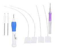 Kit de Broderie D'Aiguille de Poinçon Aiguilles de Poinçon de Broderie, Stylo de Broderie Magique de Bricolage, Outil D'enfileur D'Aiguille de Poinçon Aiguille de Poinçon de