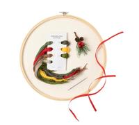 Kit de broderie de l'Avent Noël - Vingt-cinq jours Calendrier Ornement Broderie - Projets de d'hiver festif - Pour maison bureau femme Noël
