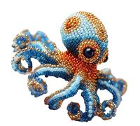 Kit de broderie de perles - Kit de bricolage de perles d'animaux en perles 3D pour débutants | Projets d'ornement de bricolage pour la décoration de la maison, ateliers de loisirs créatifs, activités