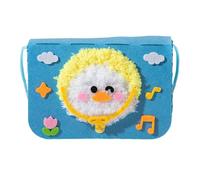 Kit de broderie de sacs d'animaux pour débutant bricolage Diy Fabriqué à la main Ensemble pour les débutants pour enfants adultes Sacs à bandoulière en fil avec dessins animés éducatifs Petit