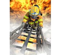 Kit De Broderie Diamant 5D Stitch à Faire Soi-Même, Diy Diamond Painting Kits Complet Point De Croix Cristal Strass Arts Craft Pompiers pour Home Décoration Murale 30X40 cm