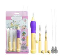 Kit de broderie en laine fait main avec outil de tissage, idéal pour diverses techniques de broderie et travaux manuels