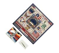 Kit de broderie - Ensemble de loisirs créatifs pour débutants et apprentissage, support pour l'entraînement aux points de broderie créatifs avec fonction de guidage par motif, kit de broder DIY pour f