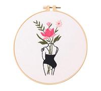 Kit de broderie féministe pour débutant - Art en ligne - Kit de broderie pour débutant (motif F)