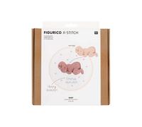 Kit De Broderie Figurico Bébé - Rico Design Multicolore