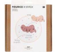 Kit De Broderie Figurico Bébé - Rico Design Multicolore