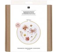 Kit de broderie - Fleurs séchées Blanc G