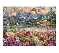 Kit de broderie Letistitch Majesté de la Montagne du Printemps