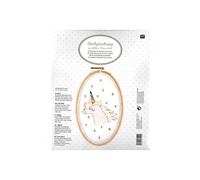 Kit de broderie Licorne avec cadre tambour - Rico Design(...) - Or
