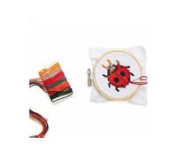 Kit de broderie - mini - Dessin Coccinelle - Ø 8cm