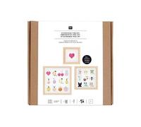 Couture crochet et tricot Rico Design Kit de Broderie Point de Croix - Pixel Art - 3 Pcs
