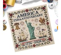 Kit de broderie pour débutants pour adultes - Apprendre à broder, artisanat d'art commémoratif pour hommes, femmes, débutants, membres de la famille, amis, collègues, décoration de fête