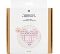 Kit de broderie Sashiko Coeur - Rico Design Multicolore
